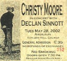 Christy Moore Ticket