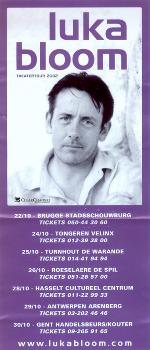 Tour Flyer 2002 Belgium